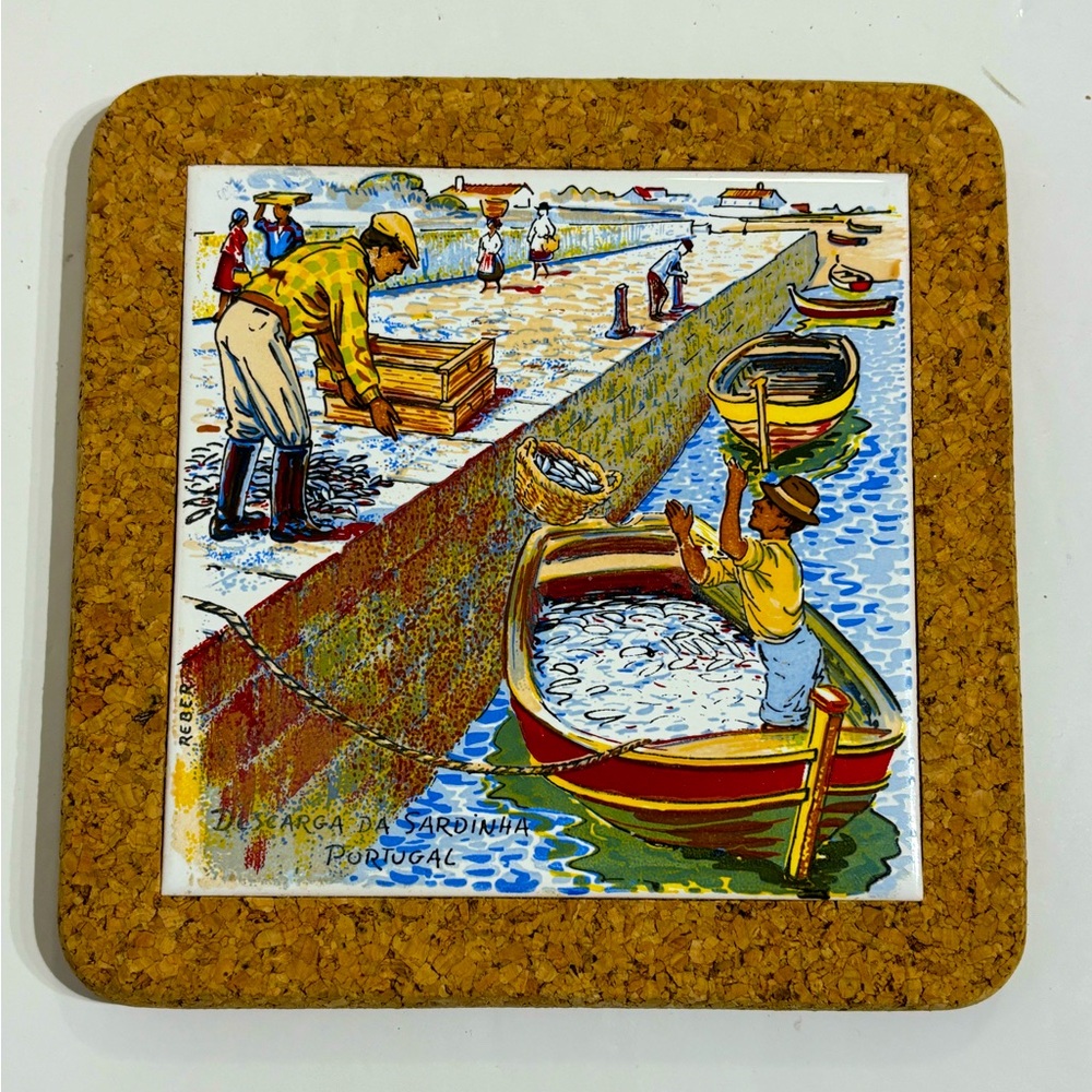 Reber Genuine Cork Tile Trivet Portugal